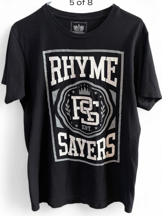 Rhyme Sayers Other - Rhymesayers Entertainment Graphic T-Shirt - Black Hip Hop Tee Size Medium